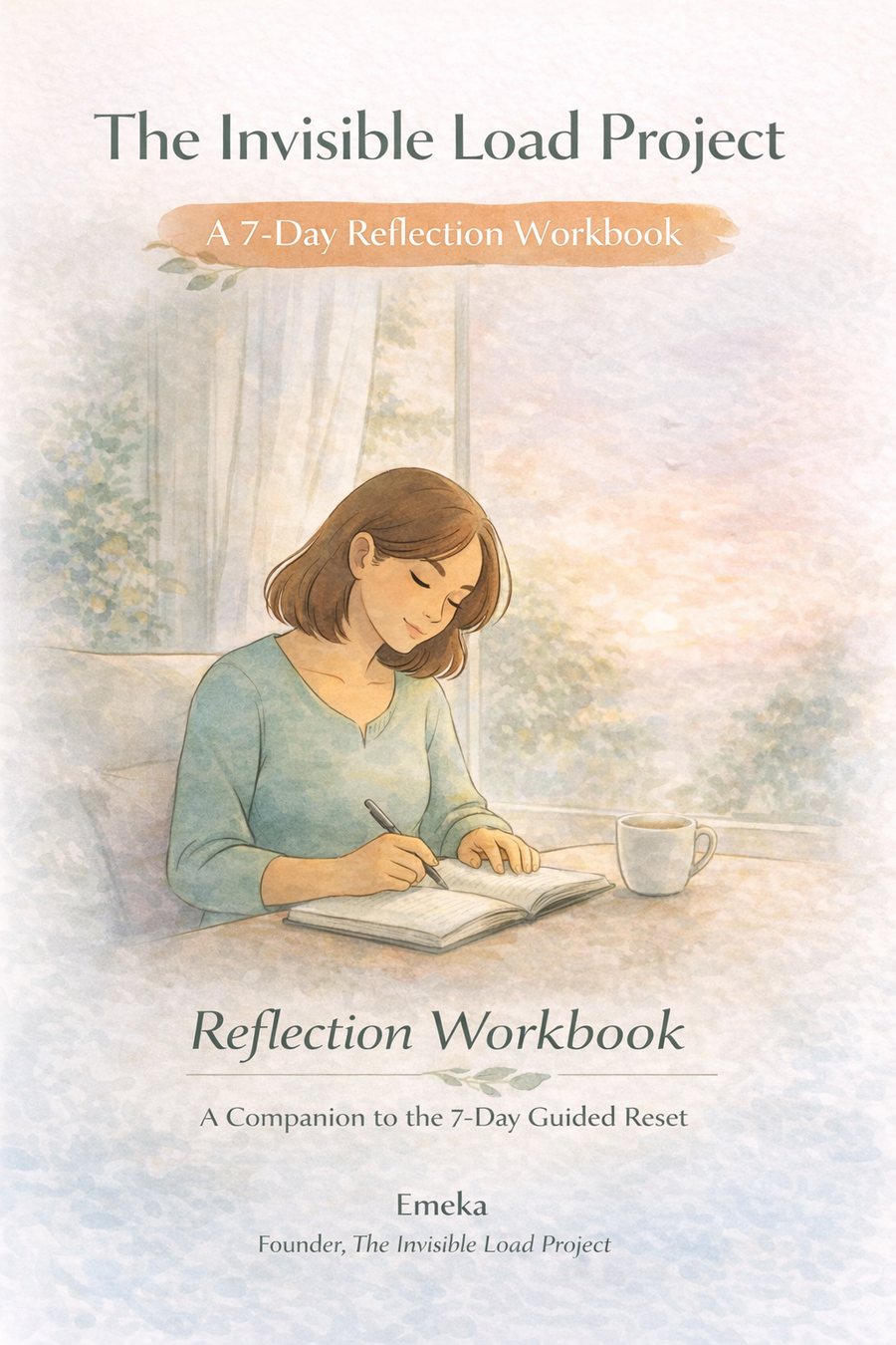 7-Day Reset reflection workbook for women — guided journaling companion cover
