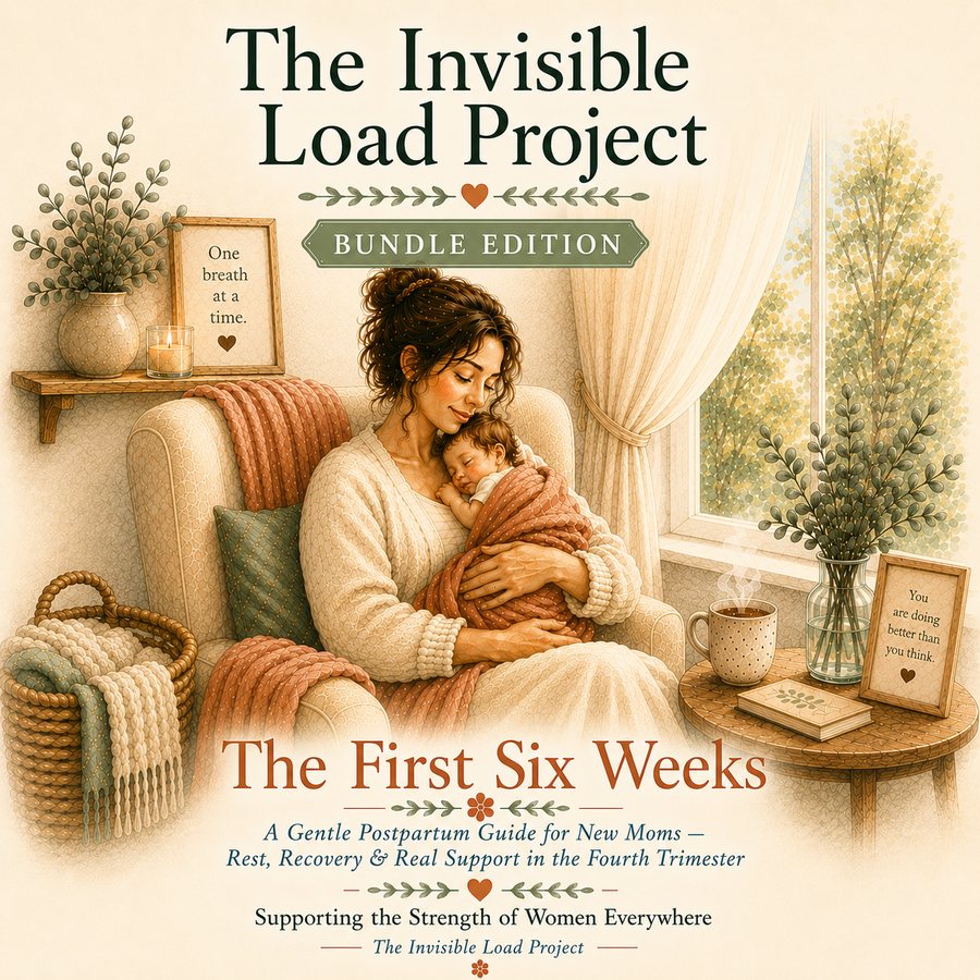 The First Six Weeks complete bundle — guide, workbook and audio for new moms