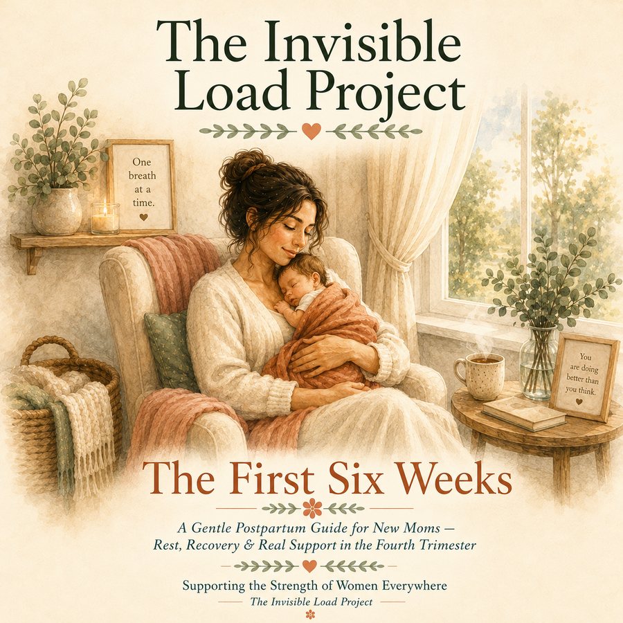 The First Six Weeks postpartum guide — cover